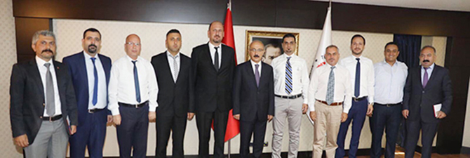Tarsus Gazeteciler Cemiyeti, Bakan Elvan’ı Ziyaret Etti