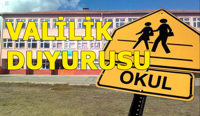 Resmi Valilik Duyurusu, Mersin'de Okullar Tatil Değil