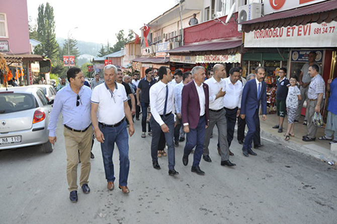 MHP’li Milletvekilleri, Çamlıyayla’yı Ziyaret Etti