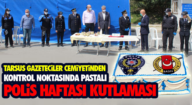 Cemiyetten Kontrol Noktasında Pastalı "Polis Haftası" Kutlaması