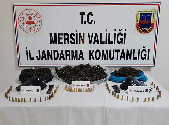Jandarma’dan Tarsus ve Erdemli’de  Uyuşturucu Operasyonu