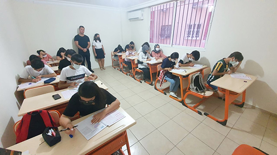 Tarsus Kurs Merkezinde Seviye Belirleme Sınavı Gerçekleştirildi