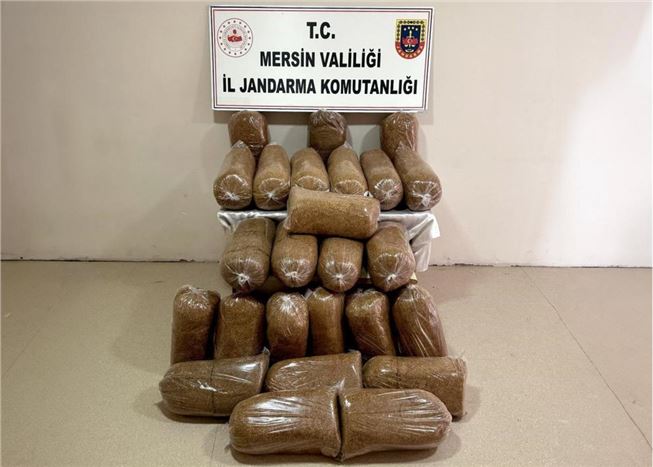 Tarsus’ta 290 Kilo Kaçak Tütün Ele Geçirildi 