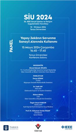 Sinyal İşleme ve İletişim Uygulamaları (SİU) Kurultayı Tarsus Üniversitesi’nde Yapılacak